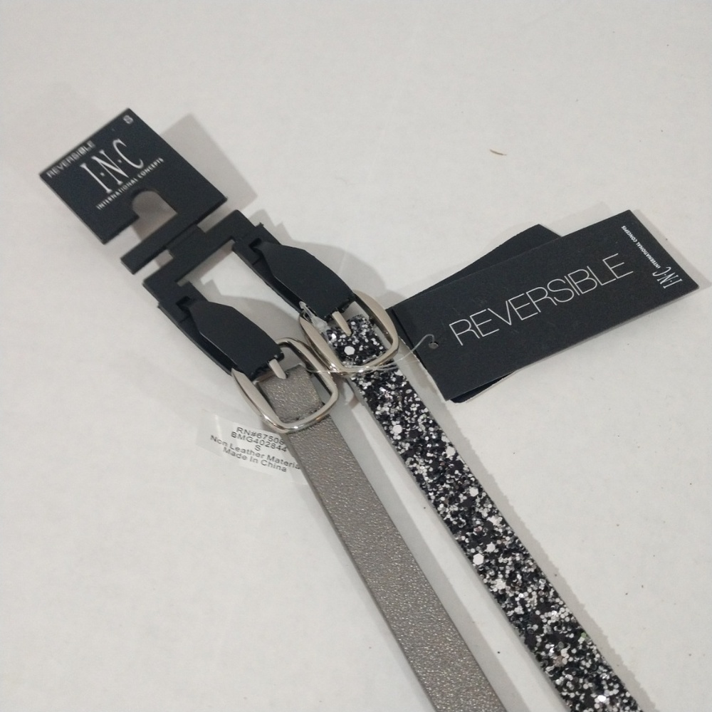 Inc. Reversible 2 Pack Of Women's Belts Size Small